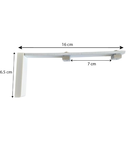 Support double pour 2 tringles Support pour 2 rails à rideau Support de fixation tringle double rail Support tringle double rail