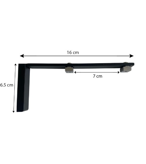 Support double pour 2 tringles Support pour 2 rails à rideau Support de fixation tringle double rail Support tringle double rail