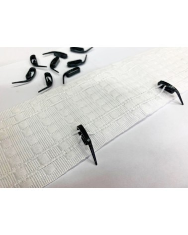 Agrafes Escargot Polycarbonate  - Fixation Ruflette Rail