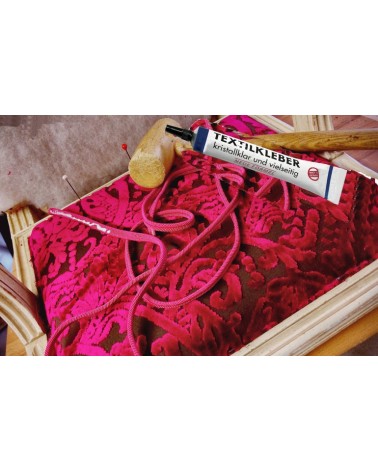 Colle Transparente Spéciale Textile 30 g - Galons Tapissier, Ourlets.