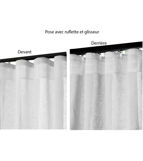 Effet vague, rideaux Wave, plis réguliers, tringle à glisseurs, rideau ondulé, rideau sur rail, rideau à vagues, système Wave,