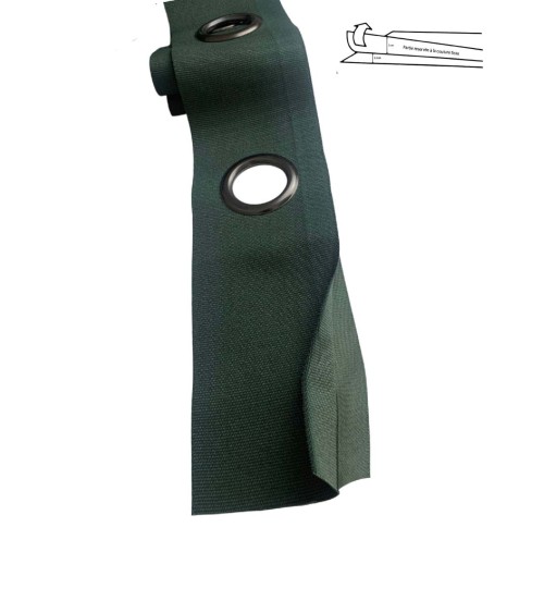 bande à œillets rideaux, œillets acier, confection rideaux, bande rideau prête à poser, accessoires couture rideaux