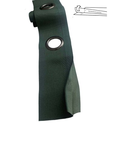 bande à œillets rideaux, œillets acier, confection rideaux, bande rideau prête à poser, accessoires couture rideaux