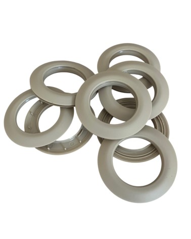 Oeillets Clips PVC Mat 44 mm - Installation Facile Sans Couture