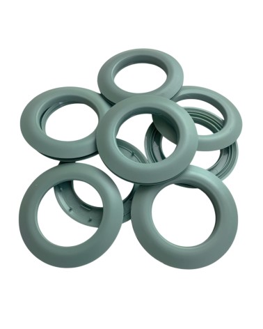 Oeillets Clips PVC Mat 44 mm - Installation Facile Sans Couture