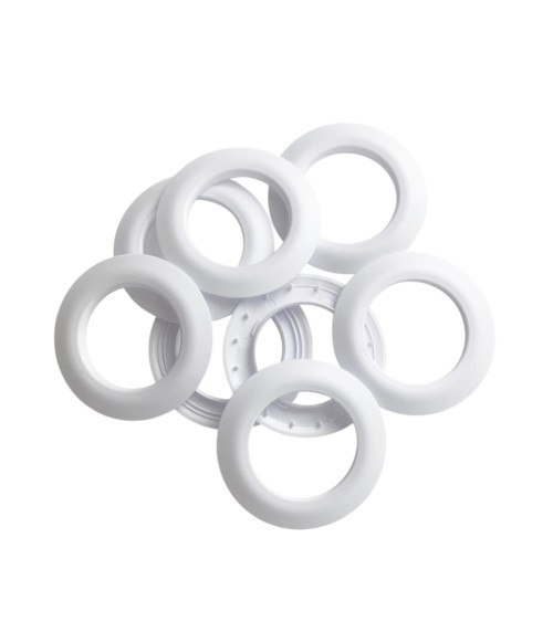 Oeillets Clips PVC Mat 44 mm - Installation Facile Sans Couture