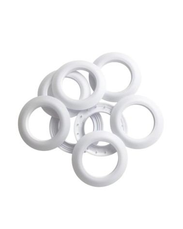 Oeillets Clips PVC Mat 44 mm - Installation Facile Sans Couture