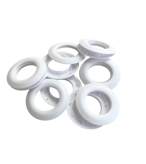 œillets clips pour rideaux, œillets 25 mm, PVC mat, accessoires rideaux, décoration maison, fixation sans couture,