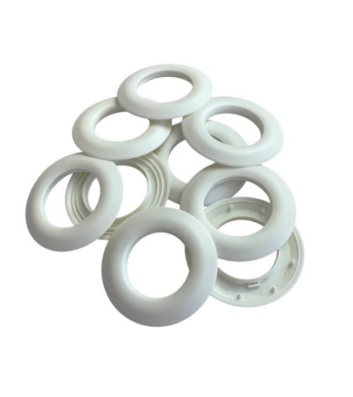 œillets clips pour rideaux, œillets 25 mm, PVC mat, accessoires rideaux, décoration maison, fixation sans couture,