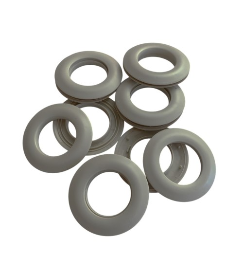 œillets clips pour rideaux, œillets 25 mm, PVC mat, accessoires rideaux, décoration maison, fixation sans couture,