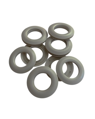 œillets clips pour rideaux, œillets 25 mm, PVC mat, accessoires rideaux, décoration maison, fixation sans couture,