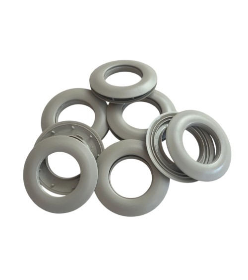 œillets clips pour rideaux, œillets 25 mm, PVC mat, accessoires rideaux, décoration maison, fixation sans couture,