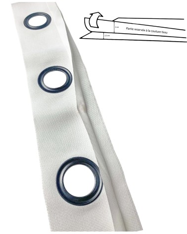 Bande à oeillet prêt à coudre, 20 mètres