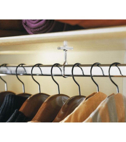 Tube de Penderie Ovale 1,50 m - Acier  - Pour Dressing / Armoire.