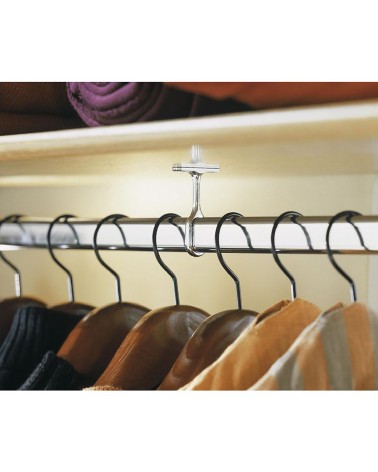 Tube de Penderie Ovale 1,50 m - Acier  - Pour Dressing / Armoire.