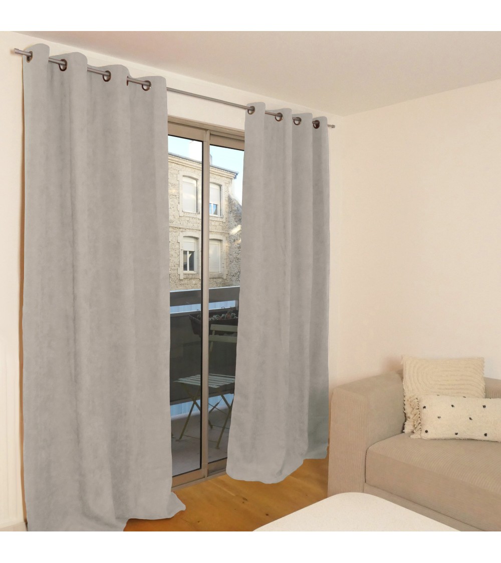 Rideau Thermique Occultant Jacquard 140x250 cm - Doublure Polaire