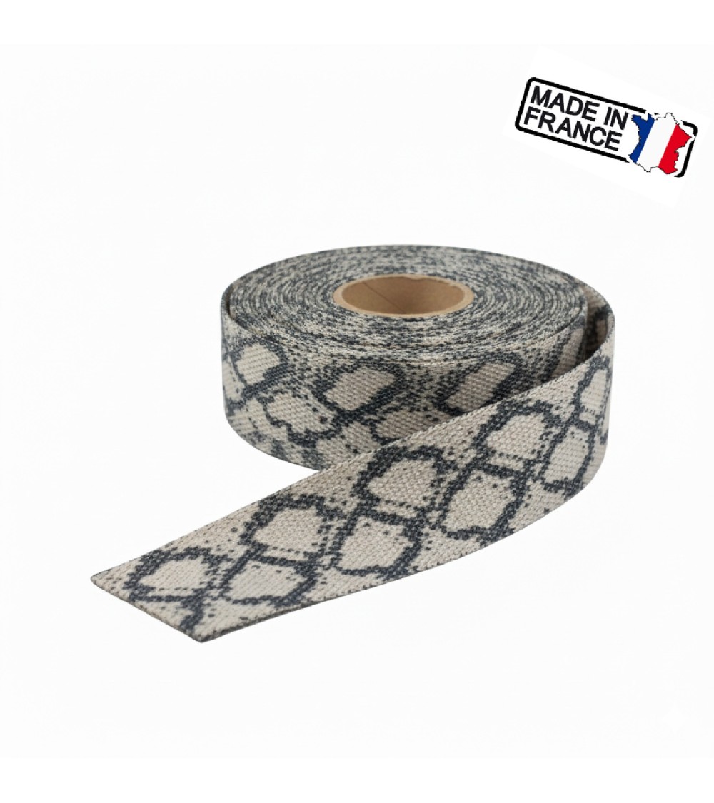 Sangle Décorative Animalière, sangle anse de sac, sangle fabrication française, sangle pour sac cabas, sangle ceinture mode.