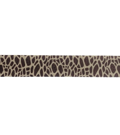 Sangle Décorative Animalière, sangle anse de sac, sangle fabrication française, sangle pour sac cabas, sangle ceinture mode.