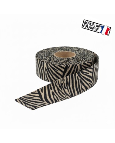 Sangle Décorative Animalière, sangle anse de sac, sangle fabrication française, sangle pour sac cabas, sangle ceinture mode.