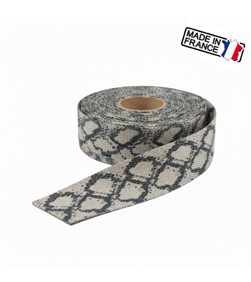 Sangle Décorative Animalière, sangle anse de sac, sangle fabrication française, sangle pour sac cabas, sangle ceinture mode.