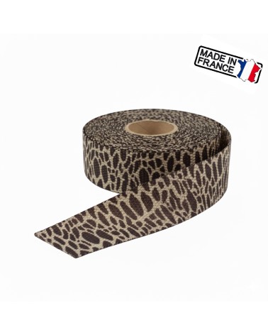 Sangle Décorative Animalière, sangle anse de sac, sangle fabrication française, sangle pour sac cabas, sangle ceinture mode.