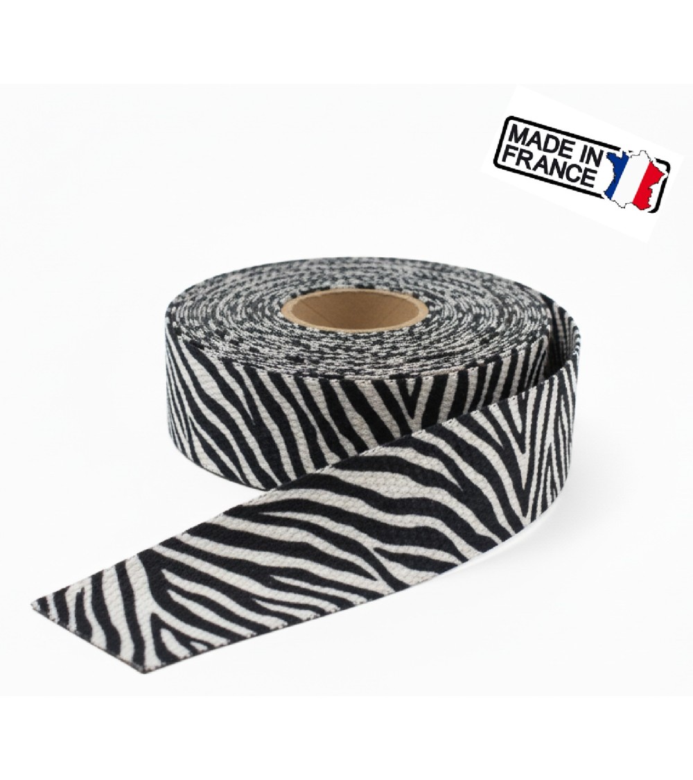 Sangle Décorative Animalière, sangle anse de sac, sangle fabrication française, sangle pour sac cabas, sangle ceinture mode.