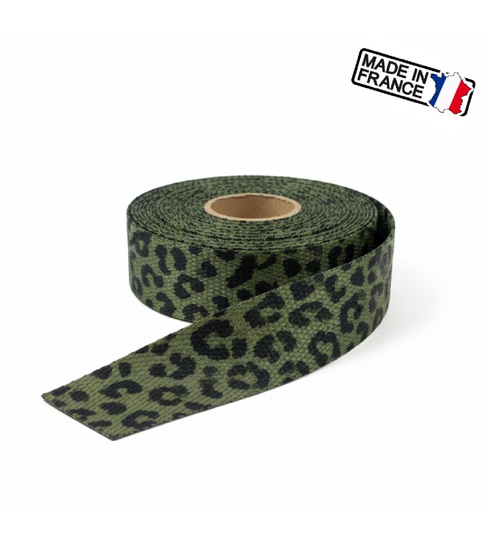 Sangle Décorative Animalière, sangle anse de sac, sangle fabrication française, sangle pour sac cabas, sangle ceinture mode.