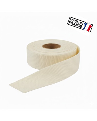 sangle polysangle, anse de sac 30 mm, sangle fabrication française, mercerie maroquinerie, rouleau sangle 5m, sangle pour sac