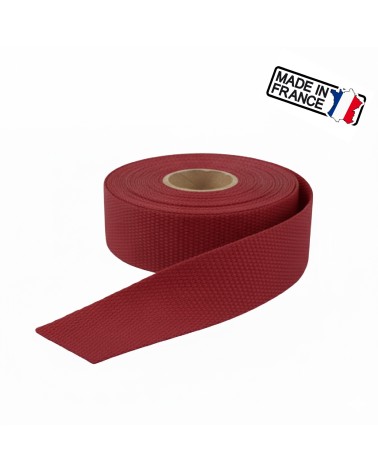 sangle polysangle, anse de sac 30 mm, sangle fabrication française, mercerie maroquinerie, rouleau sangle 5m, sangle pour sac