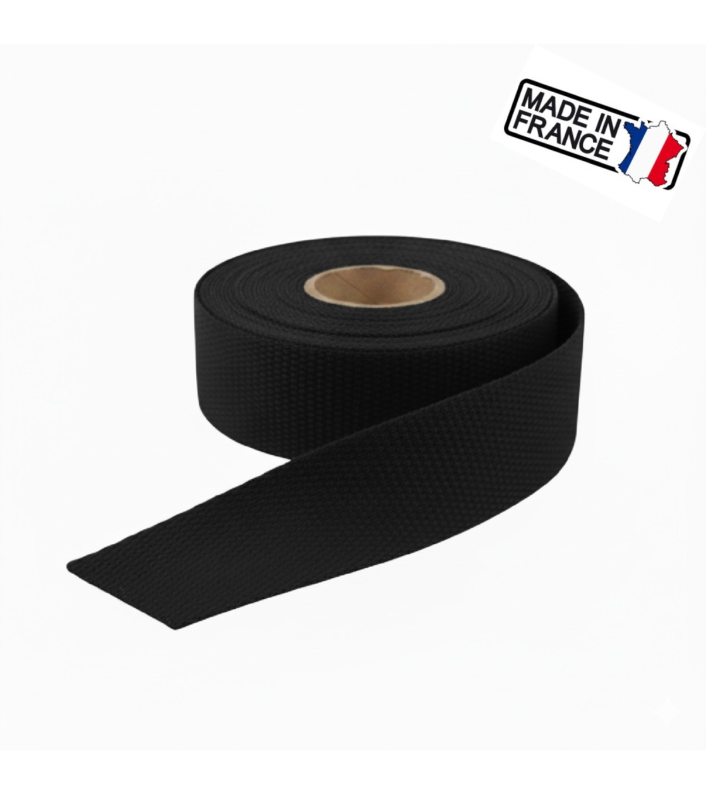 sangle polysangle, anse de sac 30 mm, sangle fabrication française, mercerie maroquinerie, rouleau sangle 5m, sangle pour sac