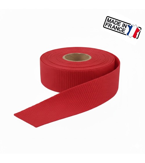 sangle polysangle, anse de sac 30 mm, sangle fabrication française, mercerie maroquinerie, rouleau sangle 5m, sangle pour sac