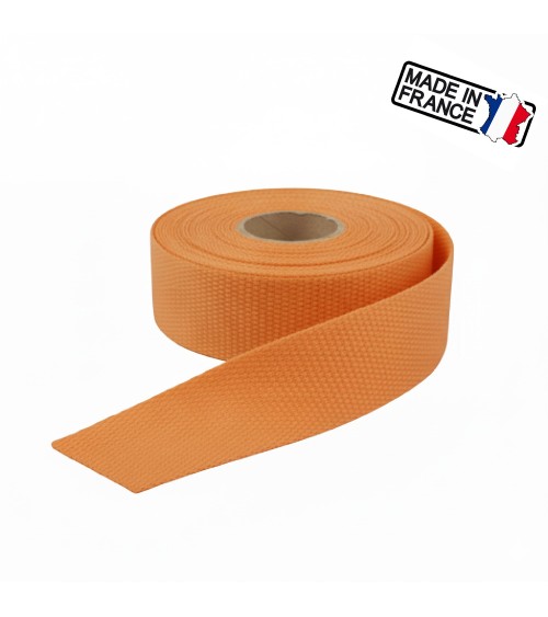 sangle polysangle, anse de sac 30 mm, sangle fabrication française, mercerie maroquinerie, rouleau sangle 5m, sangle pour sac