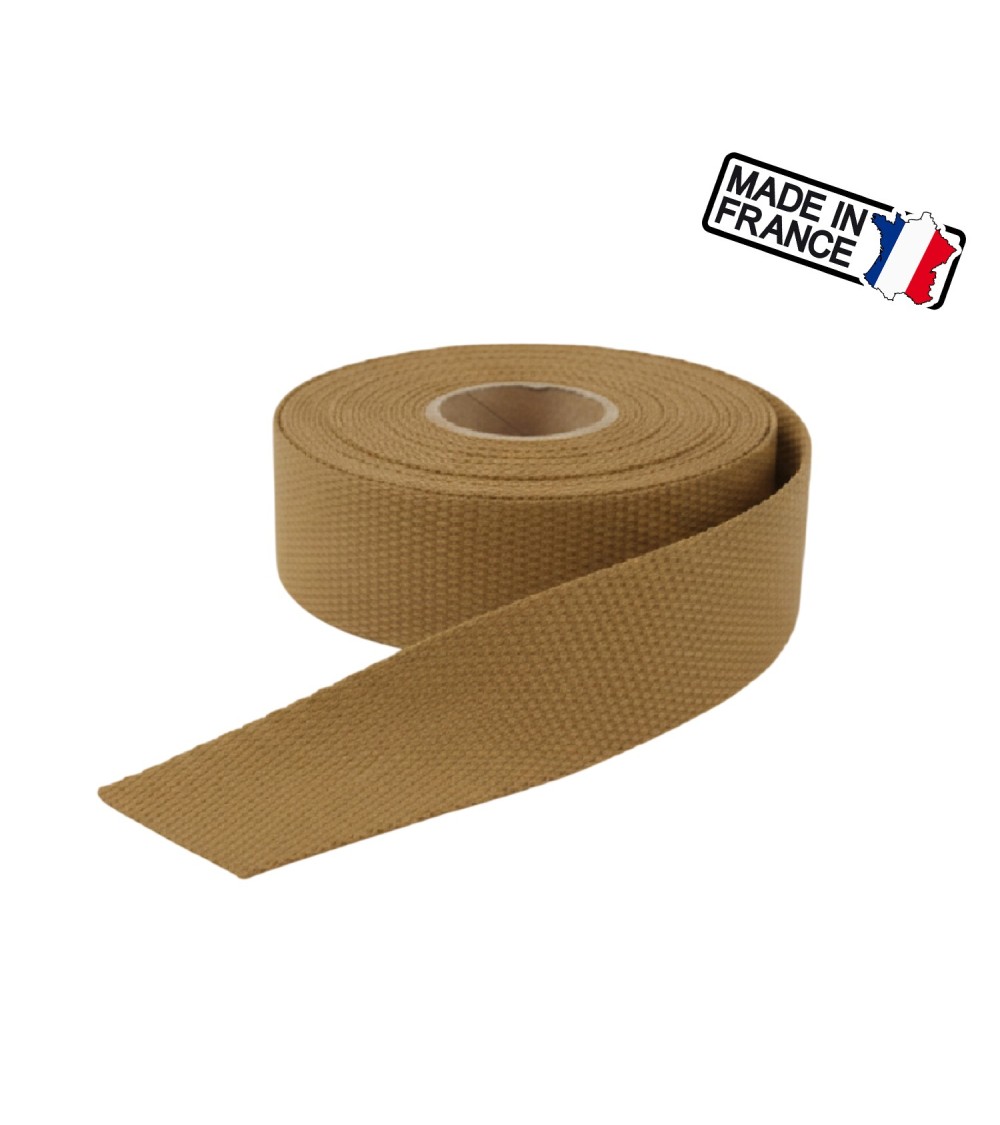 sangle polysangle, anse de sac 30 mm, sangle fabrication française, mercerie maroquinerie, rouleau sangle 5m, sangle pour sac
