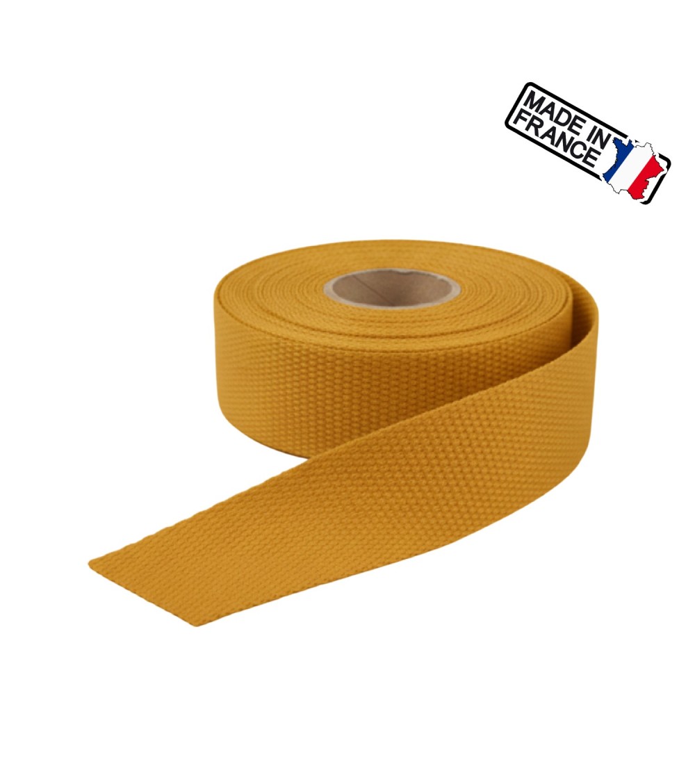 Sangle Polysangle Tissée Uni 30 mm - Fabrication Française -Rouleau 5m