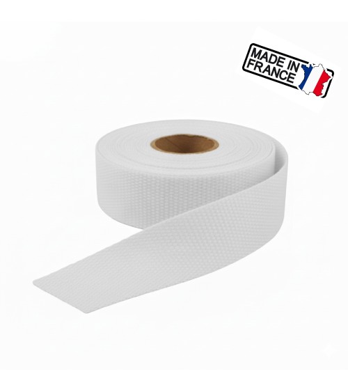 sangle polysangle, anse de sac 30 mm, sangle fabrication française, mercerie maroquinerie, rouleau sangle 25m, sangle pour sac