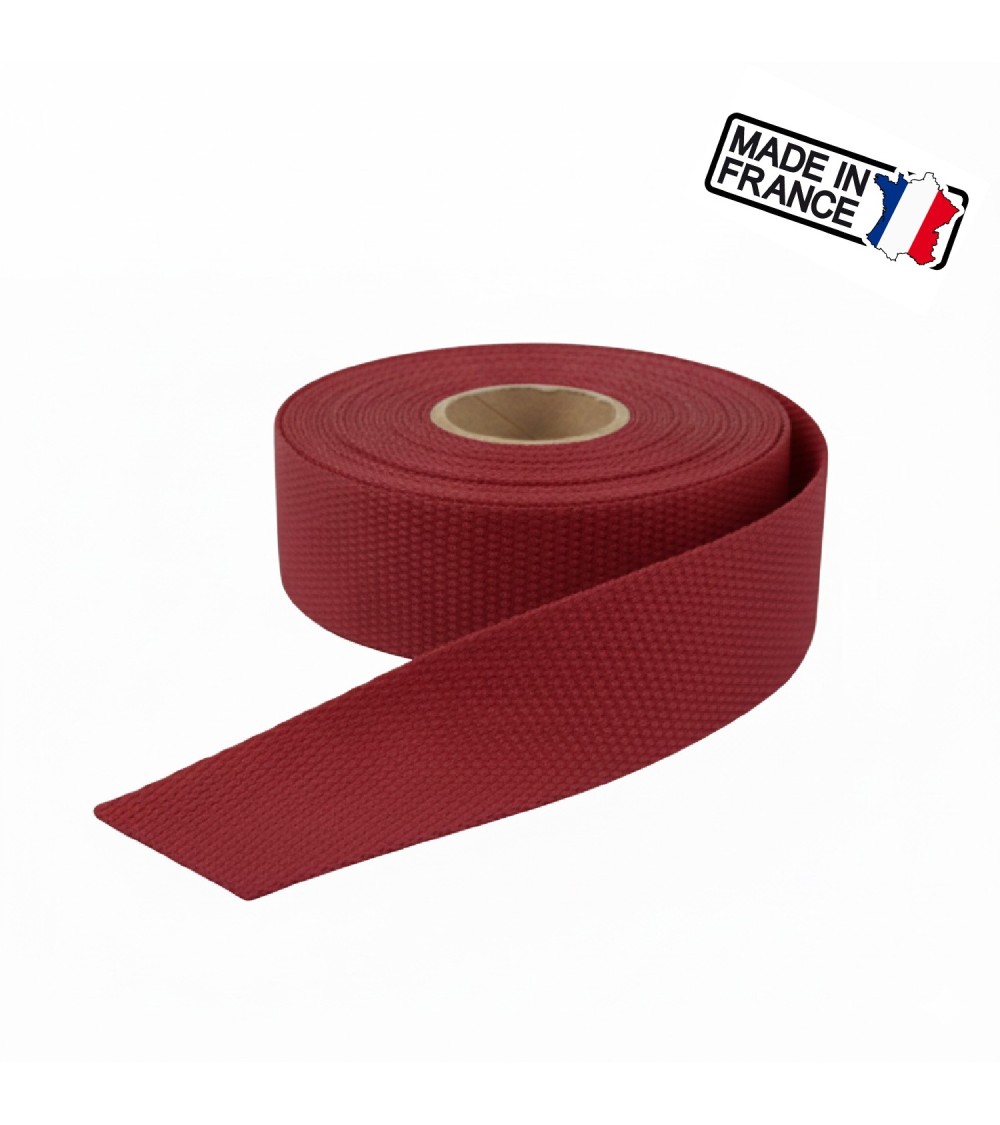 sangle polysangle, anse de sac 30 mm, sangle fabrication française, mercerie maroquinerie, rouleau sangle 25m, sangle pour sac