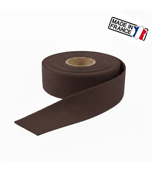 sangle polysangle, anse de sac 30 mm, sangle fabrication française, mercerie maroquinerie, rouleau sangle 25m, sangle pour sac