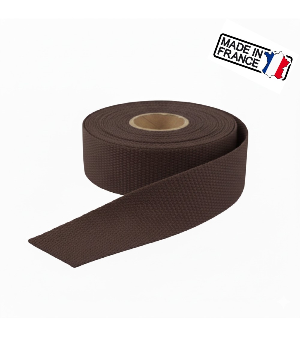 sangle polysangle, anse de sac 30 mm, sangle fabrication française, mercerie maroquinerie, rouleau sangle 25m, sangle pour sac