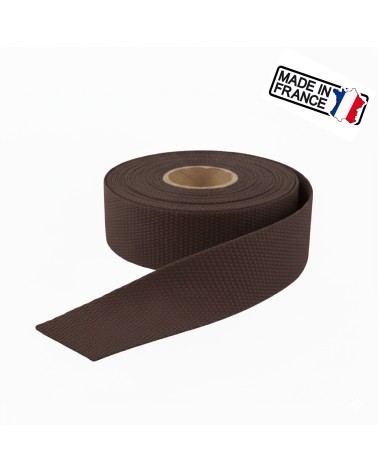 sangle polysangle, anse de sac 30 mm, sangle fabrication française, mercerie maroquinerie, rouleau sangle 25m, sangle pour sac