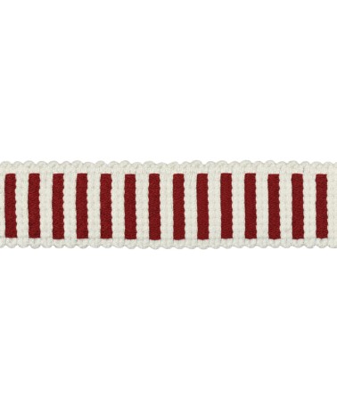 Sangle Basque Bicolore 30 mm - Effet Crochet et Relief (Rouleau 20m)