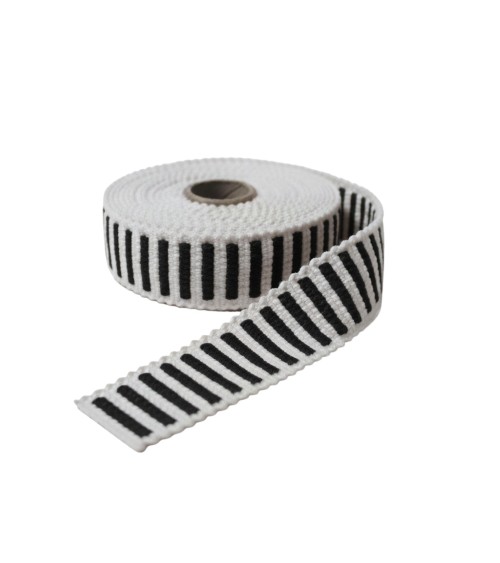 sangle basque bicolore, sangle maroquinerie relief, sangle pour sac 30mm, rouleau sangle 5m, fournitures anses de sacs,