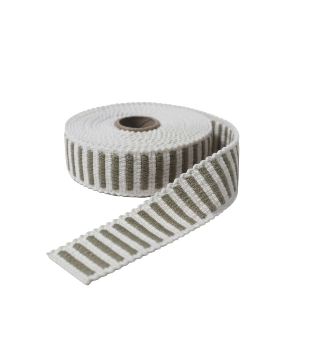 sangle basque bicolore, sangle maroquinerie relief, sangle pour sac 30mm, rouleau sangle 5m, fournitures anses de sacs,