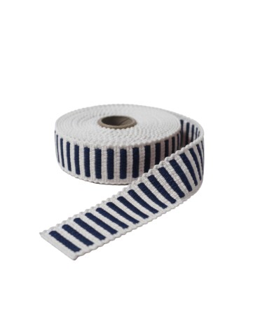 sangle basque bicolore, sangle maroquinerie relief, sangle pour sac 30mm, rouleau sangle 5m, fournitures anses de sacs,