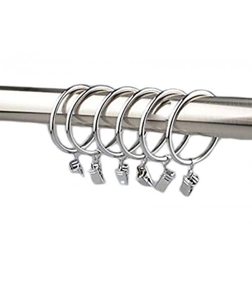 anneaux avec pince pour tringle a rideaux