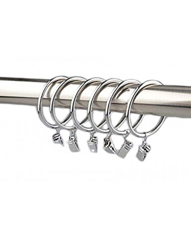 anneaux avec pince pour tringle a rideaux