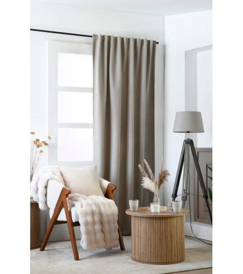 rideau occultant ruflette, rideau 135x250, rideau pattes cachées, rideau galon fronceur, rideau chambre obscurité,