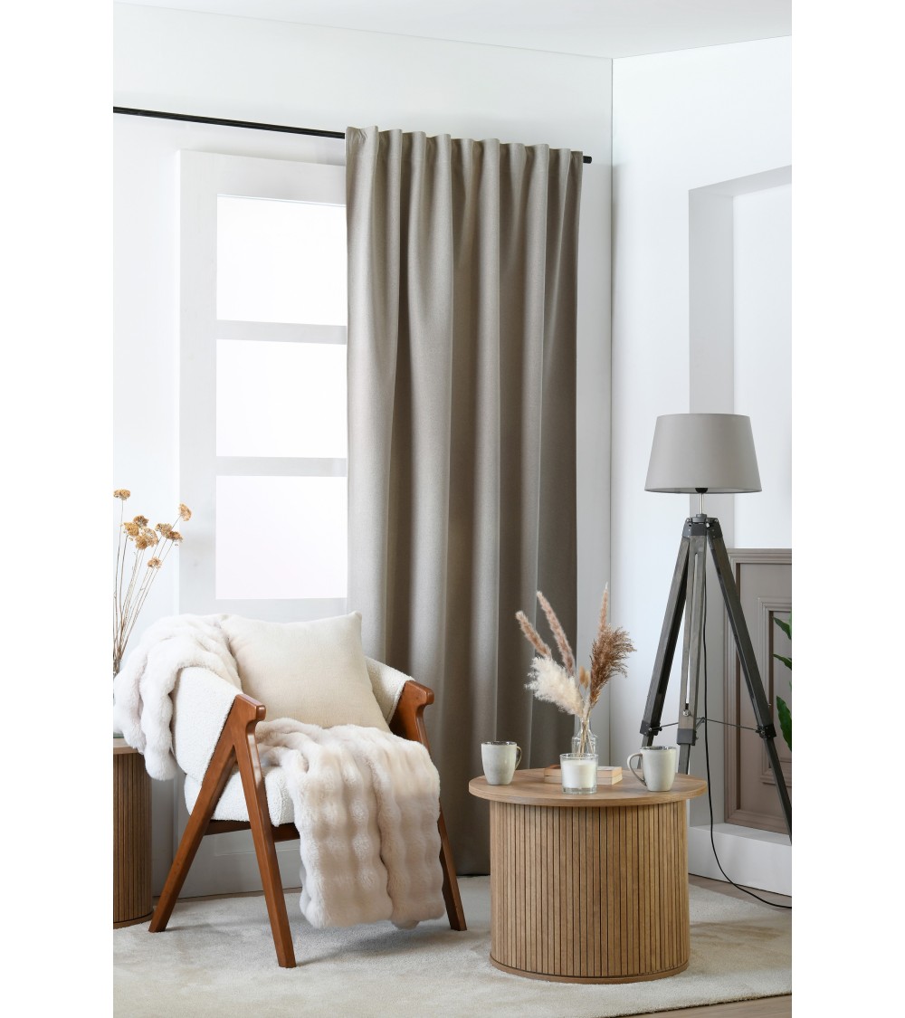 rideau occultant ruflette, rideau 135x250, rideau pattes cachées, rideau galon fronceur, rideau chambre obscurité,