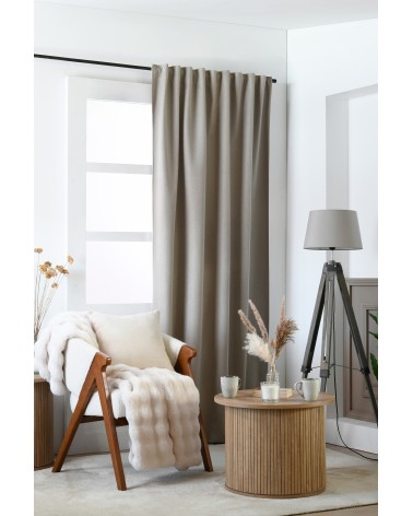 rideau occultant ruflette, rideau 135x250, rideau pattes cachées, rideau galon fronceur, rideau chambre obscurité,