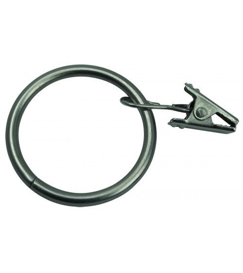 anneaux avec pince pour tringle a rideaux