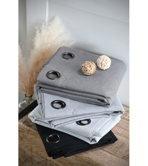 rideau occultant œillets, rideau 140x260 polyester, rideau obscurité totale, rideau thermique Seattle